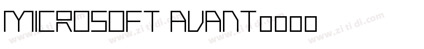 Microsoft Avant字体转换